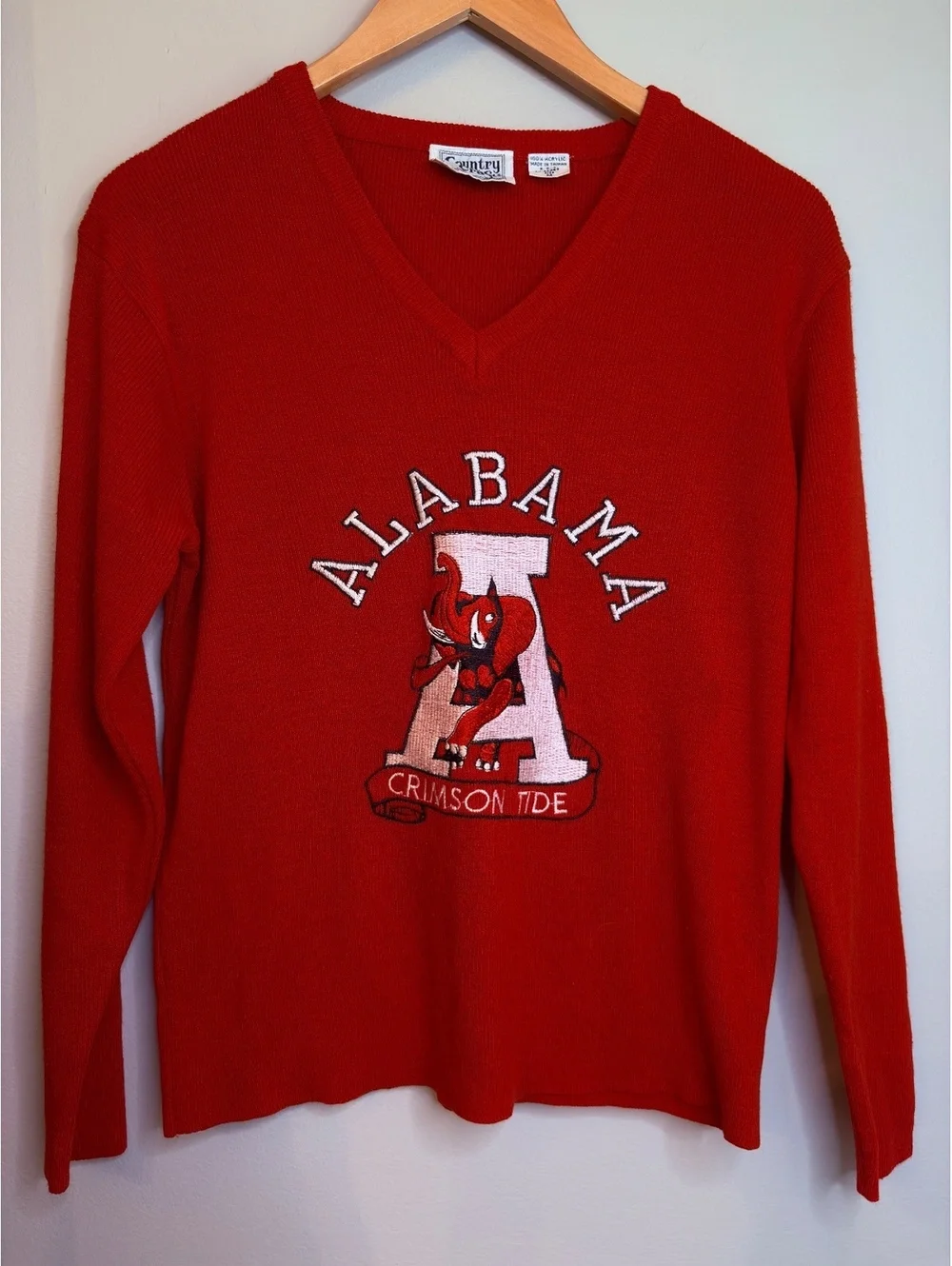 1980’s Vintage University of Alabama Knit Sweater M